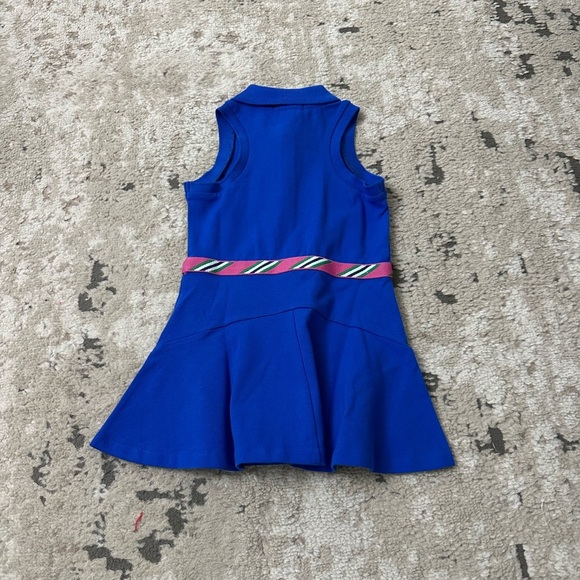 Ralph Lauren Kids Grosgrain-Trim Stretch Mesh Polo Dress Size 2 - Picture 2 of 4